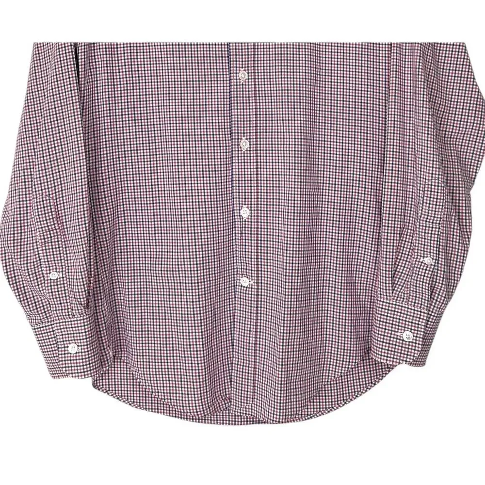 Thomas Mason for J.Crew Men's Size XS Ludlow Micro Checked Button-Up Dress Shirt